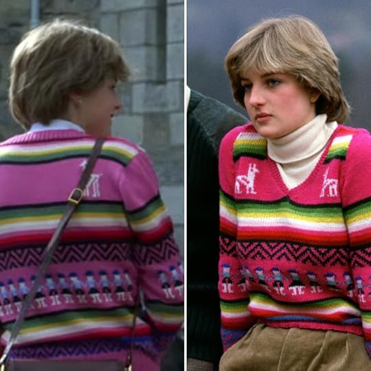 Emma Corrin on the left, real life Diana on the right. (She looks INCREDIBLY like Emma Corrin here, doesn’t she? It’s bizarre).