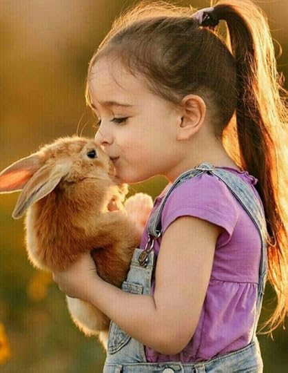 Sweet little girl and bunny | Animals for kids, Animals, Cute animals