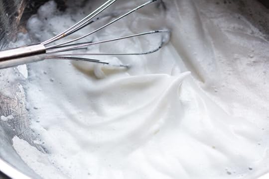 egg whites beaten to soft peaks for for sweet potato souffle recipe