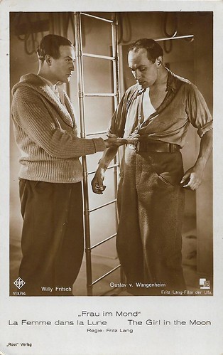 Willy Fritsch and Gustav von Wangenheim in Frau im Mond