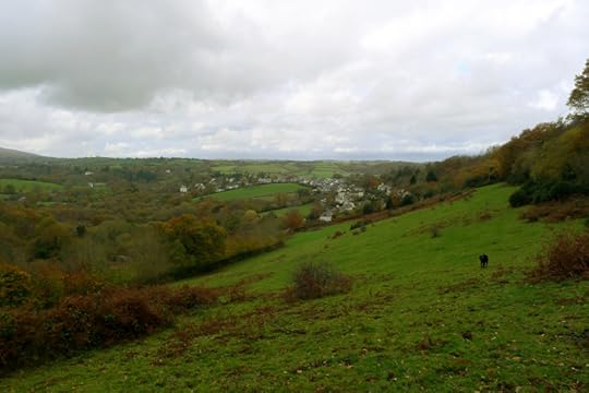 Chagford nestled in the hills