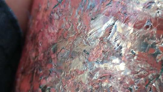 Raku vase - 'Draught of Piece