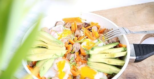 Eitje zoete aardappel avocado worst 01