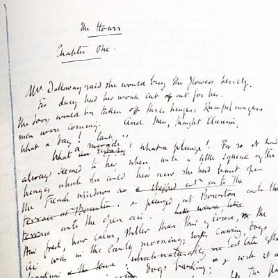 Manuscrito original de Mrs Dalloway de Virginia Woolf