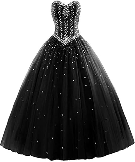 M Bridal Women's Rhinestones Strapless Lace-up Puffy Ball Gown Quinceanera Dress at Amazon Women's Clothing store