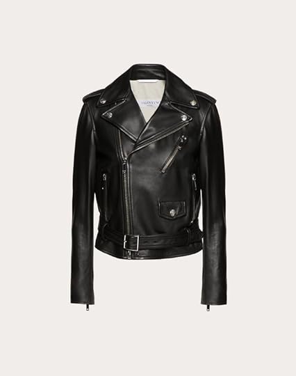 Rockstud Untitled Leather Jacket for Woman | Valentino Online Boutique