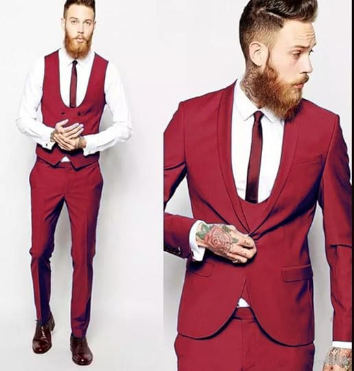 Blue/Red /Green Multi Color Handsome Men Wedding Suits / Tuxedos 3 Pie – classbydress