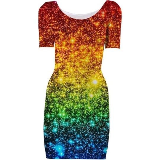 Rainbow Astral Glitter Bodycon Dress – PAOM