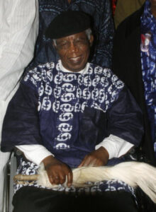 Nigerian writer, 70, Chinua Achebe, who gave us a lesson in writing African fiction westerners, is pictured on January 19, 2009 during a welcoming ceremony at Nnamdi Azikiwe International Airport in Abuja upon his return to Nigeria for the firrst time in over 10 years. Achebe, whose most famous work is 1958's 