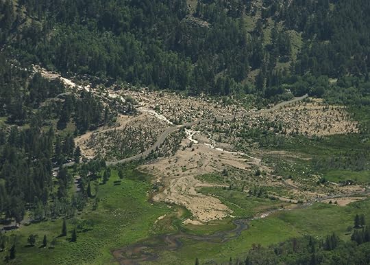 Alluvial fan made by Roaring River