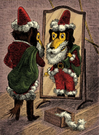 Mirror Mr Dg as Santa