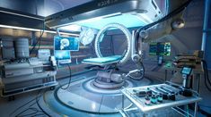 ArtStation - Sci Fi Med Bay, Megan Tyler