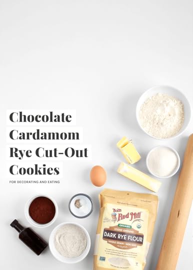 Chocolate Cardamom Rye Cut-Out Cookies from the faux martha