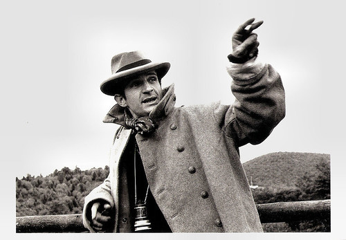 François Truffaut at the set of Jules et Jim (1961)
