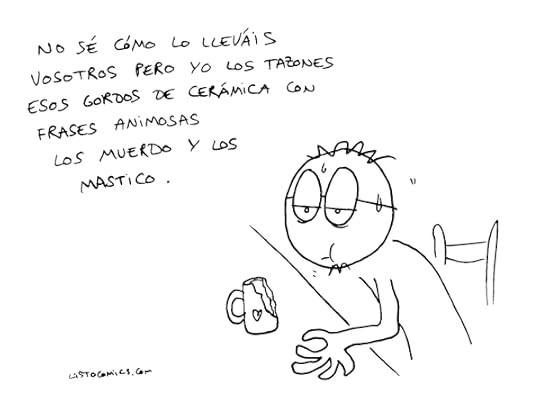 Viñeta de humor gráfico sobre 2020 y los tazones optimistas.