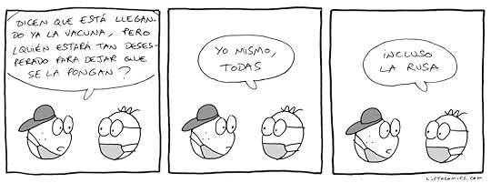 Tira cómica sobre los primeros en vacunarse.
