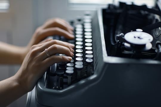Writing at a typewriter routine.