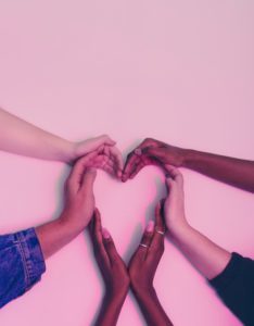 hands forming a heart