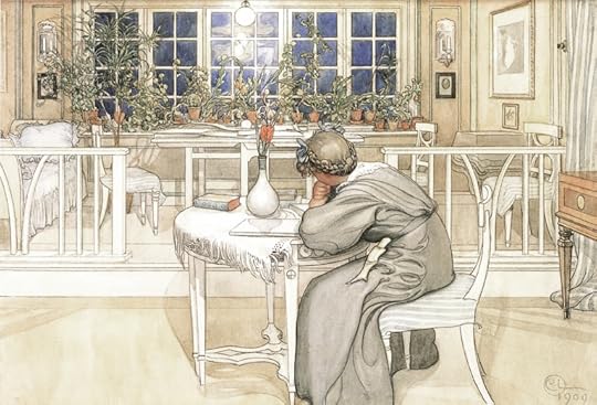 The Night Before the Journey to England by Carl Larsson