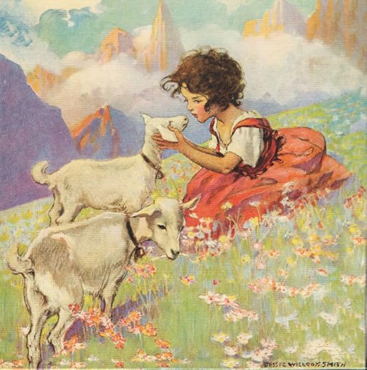 Heidi and the Goats by Jessie Wilcox Smith