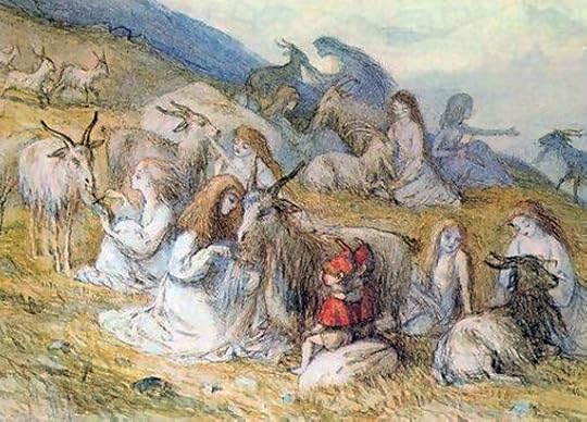 Girls Combing the Beads of Goats by Richard Doyle