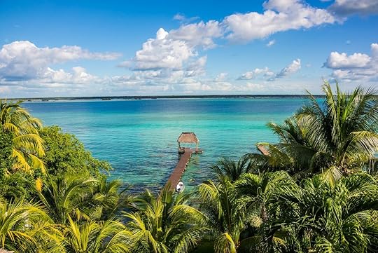 View of the water in Bacalar