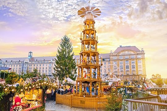 Christmas market Striezelmarkt in Dresden, Germany