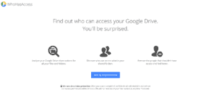 Screenshot of WhoHasAccess - Find out who can access your Google Drive
