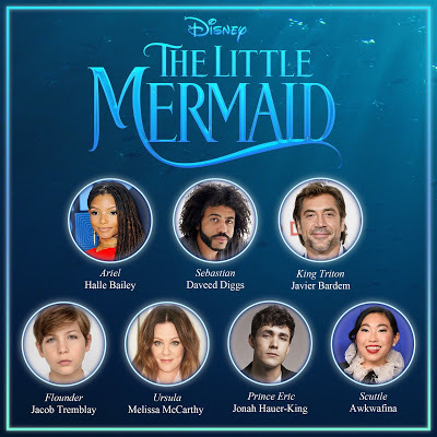 Full cast and logo for Disney's upcoming live-action Little Mermaid movie