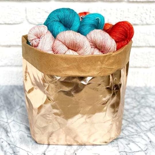 Rose Gold Washable Paper Caddy