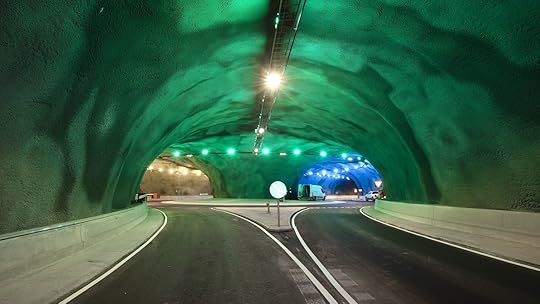 Underwater tunnel in the Faroe Islands