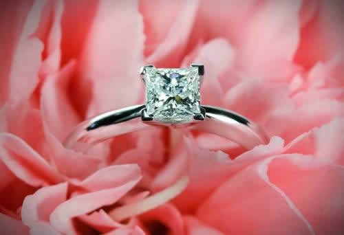 caneel engagement ring in flower 2