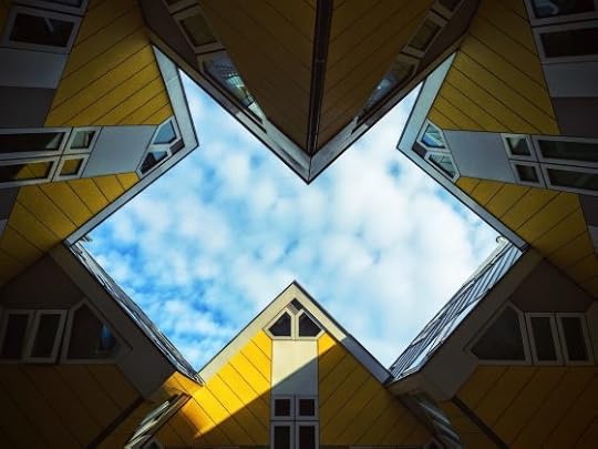 Image: a cluster of homes facing one another