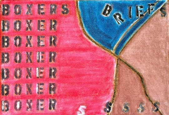 This early piece was acrylic and oil paintstick on a framed bulletin board (functional art!). This one also sold at a show in D.C. (at the old Eastern Market exhibition space), but I never did find out who purchased it. I hope it is still out there somewhere in the world!