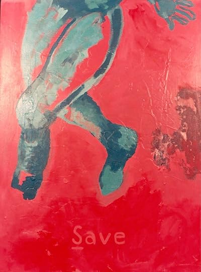 This two-panel piece measured 80”x30”. It was part of a two-person show, with Jayme Theis, at Otherwise Art Gallery, curated by Alison Alfredson, in Old Town Lansing in 2003. It was my first show of paintings.