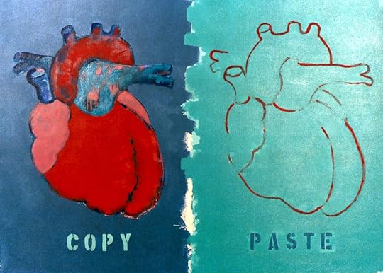 This painting was on masonite, 36”x48”. It was also part of that early Otherwise show. I think the painting was called Popular Disposition. Copy & Paste was just too obvious, haha. I was very fond of this painting.