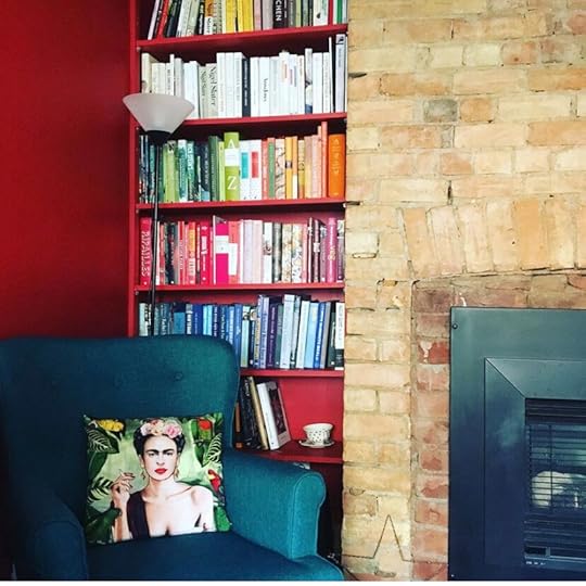 This is just one section dedicated to cookbooks in my home….