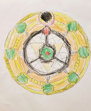 Book Cover by 5 year old