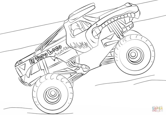 El Toro Loco Monster Truck coloring page | Free Printable ...