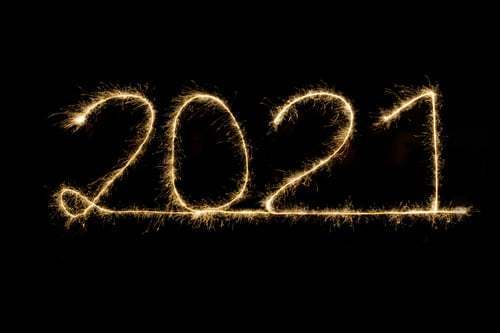 firework of the numbers 2021