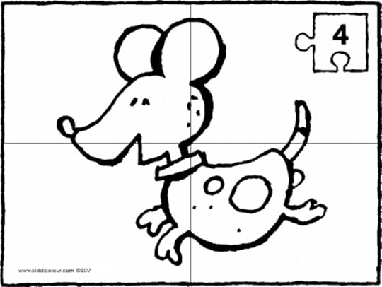 puzzles colouring pages - kiddicolour