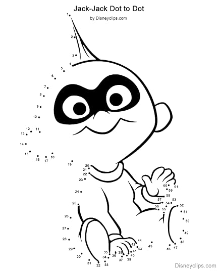 Printable Disney Dot-to-Dot Coloring Pages | Disneyclips.com