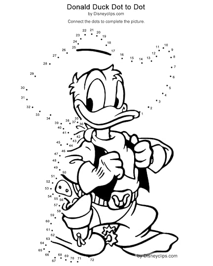 Printable Disney Dot-to-Dot Coloring Pages | Disneyclips.com