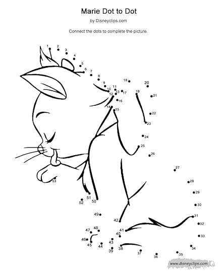 Printable Disney Dot-to-Dot Coloring Pages (3 ...