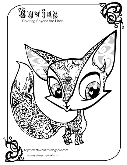 Quirky Artist Loft: 'Cuties' Free Animal Coloring Pages