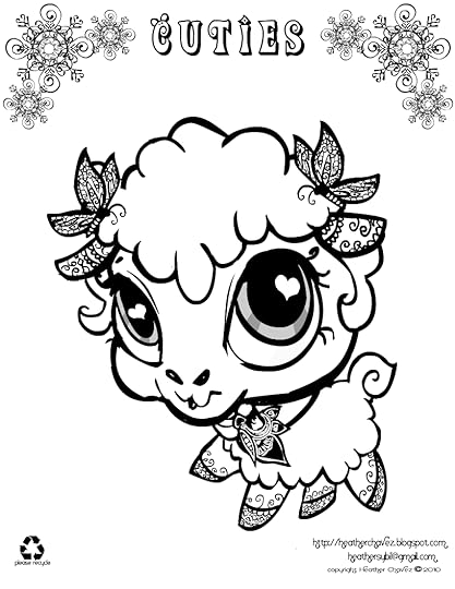 Cutie coloring pages to download and print for free