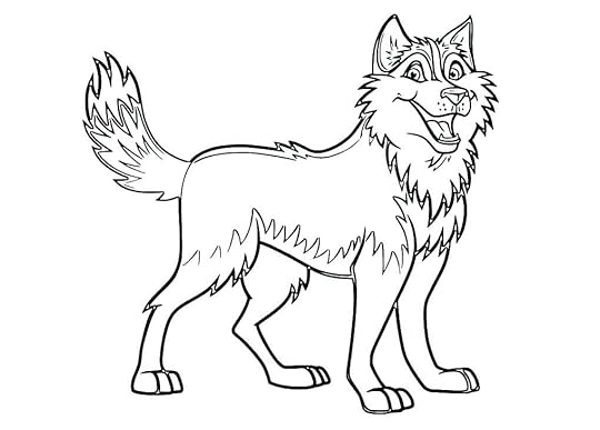 Dog to print for free : husky - Dogs Kids Coloring Pages