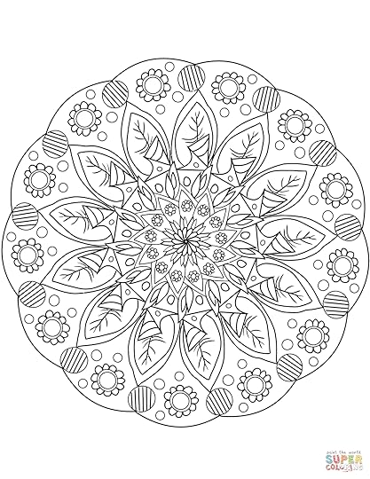 Flower Mandala coloring page | Free Printable Coloring Pages