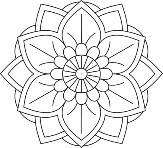 Simple Flower Mandala Coloring Pages (free printables)