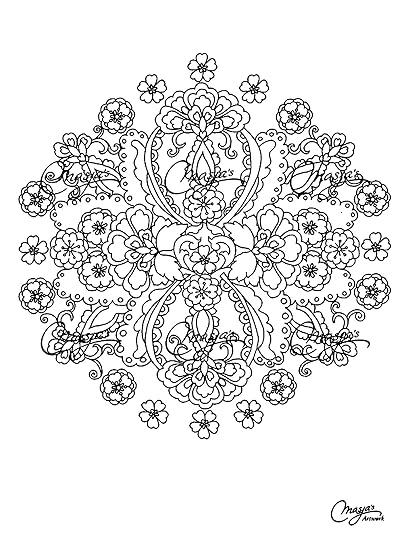 Mandalas flowers - Flowers Adult Coloring Pages